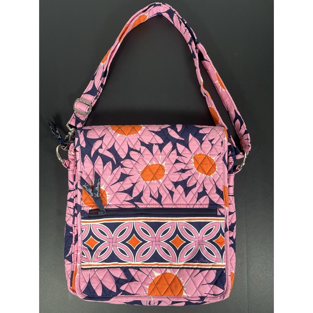 Vera Bradley‎ Loves Me Flap Over Crossbody Shoulder Bag Purse Retired Pattern